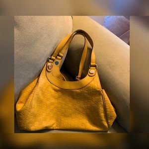 Yellow Gucci bag